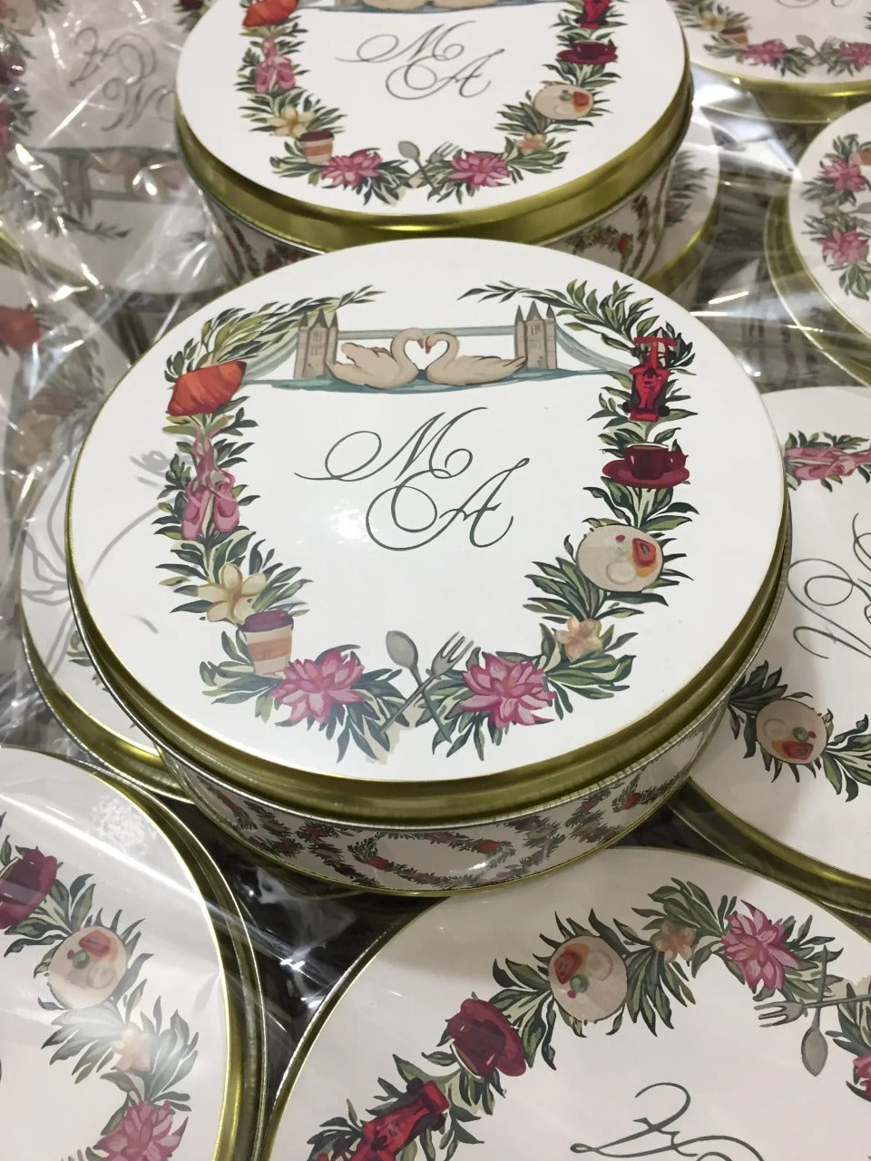 New Floral Design Half Kg Tin Sweet Box